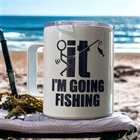 RippinLips Fishing coffee mug with lid Aluminum